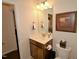 Clean bathroom with single sink vanity and toilet at 528 Turnstone Dr, Durham, NC 27703