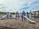 Modern playground with slides and climbing features at 693 Leland Hill Cir, Zebulon, NC 27597