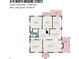 Floor plan showing the layout of the house with dimensions at 619 N Mebane St, Burlington, NC 27217