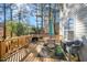 Inviting deck with seating area, perfect for outdoor relaxation and entertaining at 104 Full Moon Ct, Garner, NC 27529
