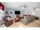 Spacious living room featuring a fireplace and comfortable seating at 104 Full Moon Ct, Garner, NC 27529