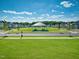 Scenic neighborhood green space with a gazebo at 190 Nimble Way # 218, Clayton, NC 27520