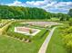 Aerial view of a community dog park at 215 Augusta Pond Way # 156, Raleigh, NC 27603