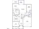 Main floor features an open floor plan with kitchen, dining area and office at 215 Augusta Pond Way # 156, Raleigh, NC 27603