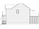 Side elevation of a two-story home with horizontal siding and a screened porch at 409 Marthas View Way, Wake Forest, NC 27587