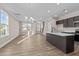 Open concept kitchen, dining, and living area at 129 Pearl St # 6, Garner, NC 27529