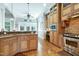 Open kitchen with an island and lots of cabinet space at 8409 Tadmore Ln, Knightdale, NC 27545