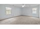 Spacious bedroom with carpeted floors and ceiling fan at 2980 Tram Rd, Fuquay Varina, NC 27526