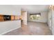 Open living room with a view of the backyard at 739 Silk Hope Lindley Mill Rd, Siler City, NC 27344