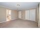 Primary bedroom with ensuite bathroom and double closets at 739 Silk Hope Lindley Mill Rd, Siler City, NC 27344
