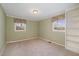 Bedroom with built in shelving and neutral wall color at 739 Silk Hope Lindley Mill Rd, Siler City, NC 27344