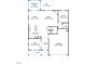 Main floor plan showing kitchen, Gathering room, study, and garage at 6525 Winter Spring Dr, Wake Forest, NC 27587