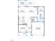 Main floor plan with open concept kitchen and Gathering room at 504 Marthas View Way, Wake Forest, NC 27587