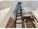 View of a spiral staircase leading to upper levels at 1153 Four Wheel Dr, Wake Forest, NC 27587