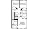 Second floor plan with primary bedroom, two additional bedrooms, and laundry at 1510 Village Hall Ln # 44, Wake Forest, NC 27587