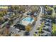Aerial view of community pool and surrounding homes at 2129 Ventana Ln, Raleigh, NC 27604