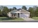 Charming one-story home with gray siding and a two-car garage at 0 Hanover Dr, Sanford, NC 27330
