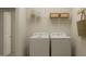 Laundry room with washer, dryer, and shelving for storage at 0 Hanover Dr, Sanford, NC 27330