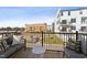 Private balcony with seating area and city view at 1227 Shaw View Alley # 101, Raleigh, NC 27601