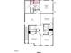 Second floor plan with a loft and three bedrooms at 160 Blue Butterfly Dr, Angier, NC 27501