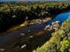 Aerial view of the Cape Fear River, showcasing its natural beauty at 160 Blue Butterfly Dr, Angier, NC 27501