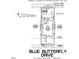 Plot plan of a residential lot, showing dimensions and setbacks at 160 Blue Butterfly Dr, Angier, NC 27501