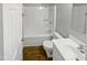 Clean bathroom with a bathtub, toilet, and vanity at 615 Wildaro Ct, Hillsborough, NC 27278