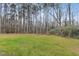 Spacious backyard with grassy area and mature trees at 90 Blackberry Ln, Benson, NC 27504