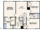 Second floor plan with primary bedroom, 3 additional bedrooms, and laundry at 124 Ferry Ct, Rocky Mount, NC 27804