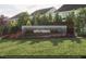 Modern community entrance sign at Sweetbriar with landscaping at 2165 Pink Peony Cir # 230, Durham, NC 27703
