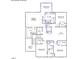 Primary bedroom with walk-in closet and three additional bedrooms at 2165 Pink Peony Cir # 230, Durham, NC 27703