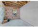 Unfinished basement with window and drywall at 121 Pearl St # 4, Garner, NC 27529