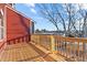 Wooden deck with views of neighborhood at 121 Pearl St # 4, Garner, NC 27529