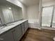 Main bathroom features a soaking tub, double vanity, and separate shower at 396 Magnolia Run Way, Benson, NC 27504