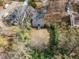 Aerial view showcasing house and surrounding lot at 4505 Laymans Chapel Rd, Durham, NC 27704