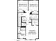 Upper floor plan with bedrooms and laundry area at 1508 Village Hall Ln, Wake Forest, NC 27587