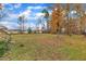 Large backyard with mature trees and open space at 37 Evie Dr, Smithfield, NC 27577