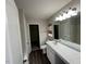 Main bathroom with a large vanity and a walk-in shower at 305 Pebblestone Dr, Durham, NC 27703
