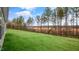 Backyard with wooded area view at 280 Umstead St, Sanford, NC 27330
