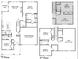 Two-story home floor plan with 5 bedrooms and a 2-car garage at 280 Umstead St, Sanford, NC 27330