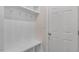 Functional mudroom with bench, hooks, and built-in shelving at 280 Umstead St, Sanford, NC 27330