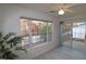 Bright dining area with large windows and sliding glass door to patio at 11331 Involute Pl # 100, Raleigh, NC 27617