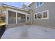 Home exterior showcasing screened porch and patio area at 154 Leatherwood Ln, Chapel Hill, NC 27517