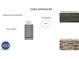 Image shows the exterior color scheme for the house, including siding, trim, and stone options at 30 Calabria Ct, Franklinton, NC 27525