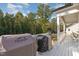 Spacious deck with Traeger and Blackstone grills at 323 W Amber Oak Dr, Selma, NC 27576