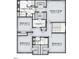 Upper floor plan with owner's suite, 3 additional bedrooms, and laundry room at 8749 Maxine St # 11 Holly, Willow Springs, NC 27592