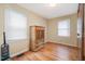 Bedroom with hardwood floors and ample closet space at 511 Elmira Ave, Durham, NC 27707