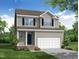 Two-story house with a neutral exterior, two-car garage, and landscaping at 100 Arundel Dr, Archer Lodge, NC 27527