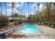 Relaxing pool with patio furniture and a large backyard at 200 Holbrook Hill Ln, Holly Springs, NC 27540