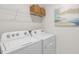 Laundry room with Whirlpool washer and dryer at 2010 Fletchers Ridge Dr, Durham, NC 27703